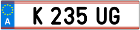 Trailer License Plate